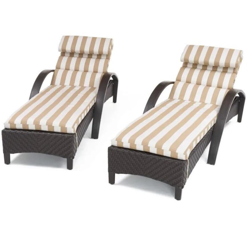 Outdoor-Kissen & Kissen, individuelle Größe, Beige Streifen – Bild 4